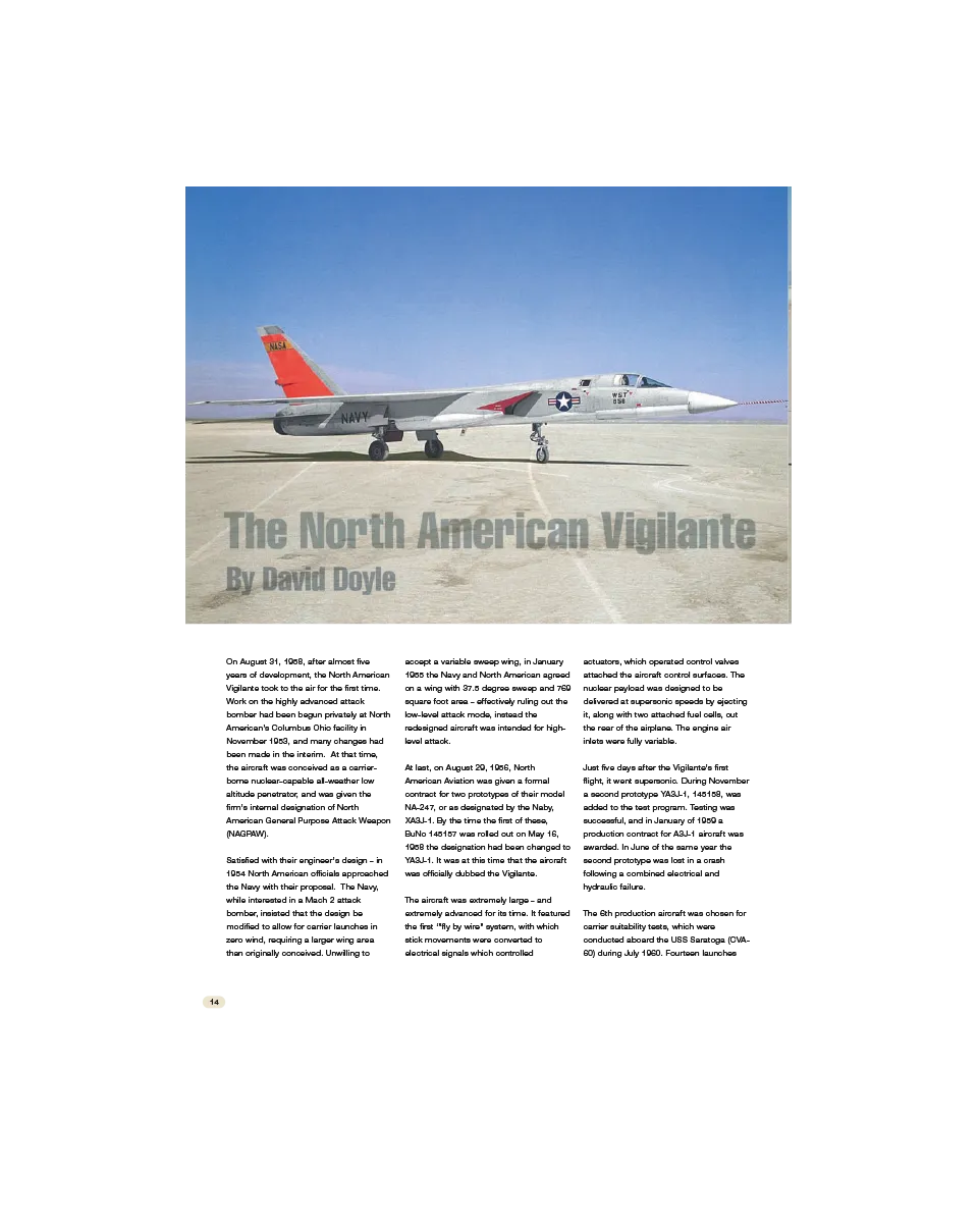 AFV Modeller AIR12 North American Vigilante articolo PDF