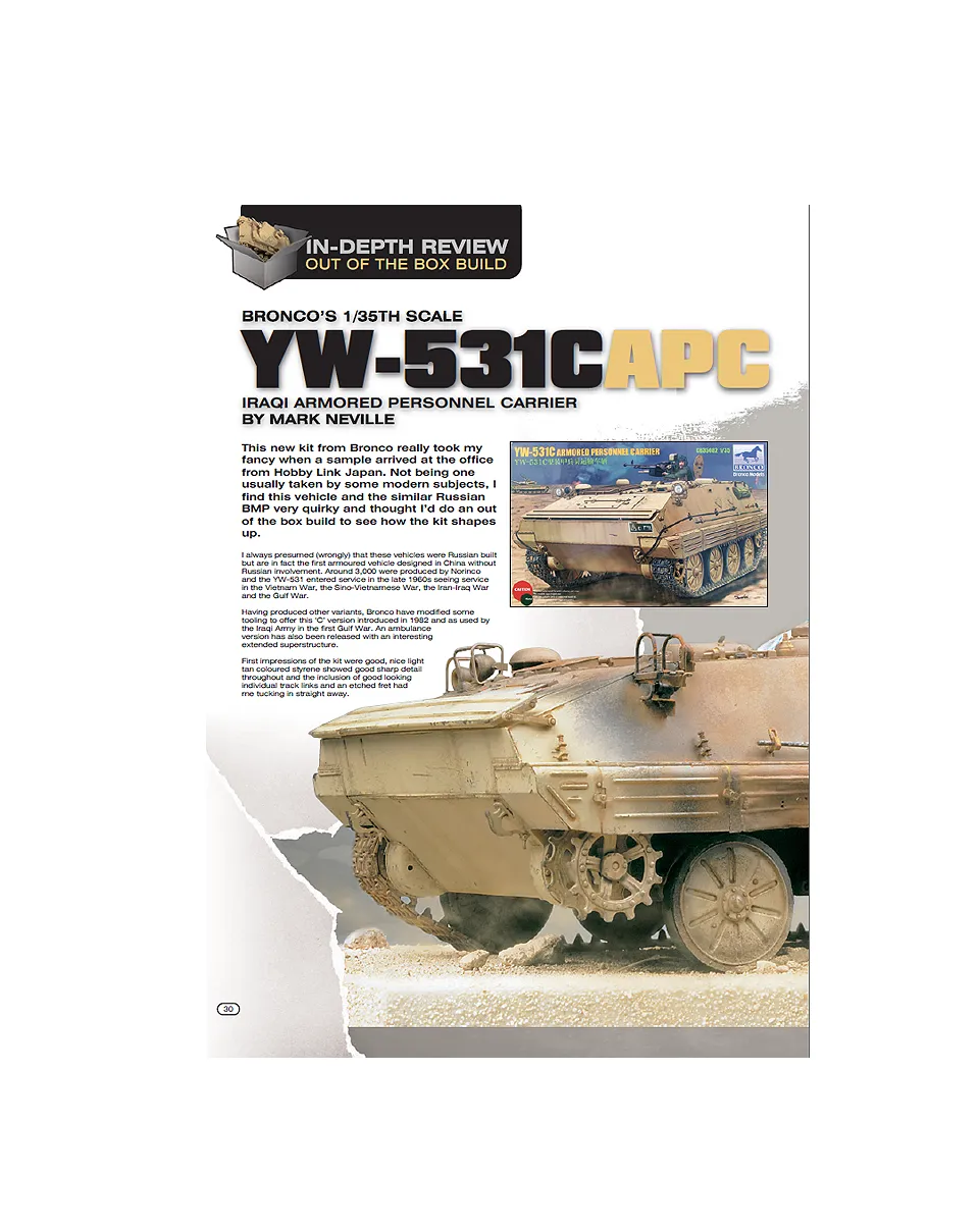 AFV Modeller 58 Bronco YW-531C APC articolo PDF
