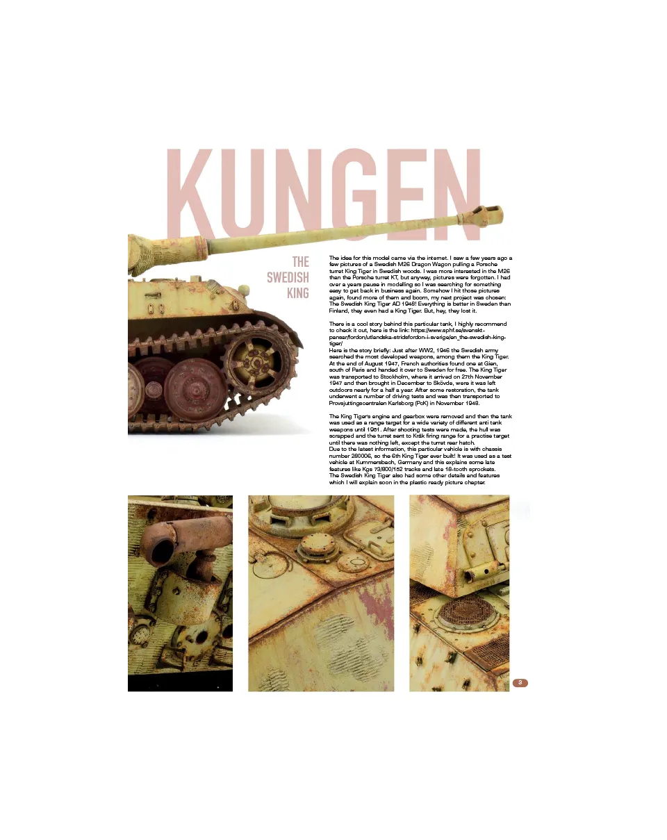 AFV Modeller AFV124 Swedish King Tiger articolo PDF