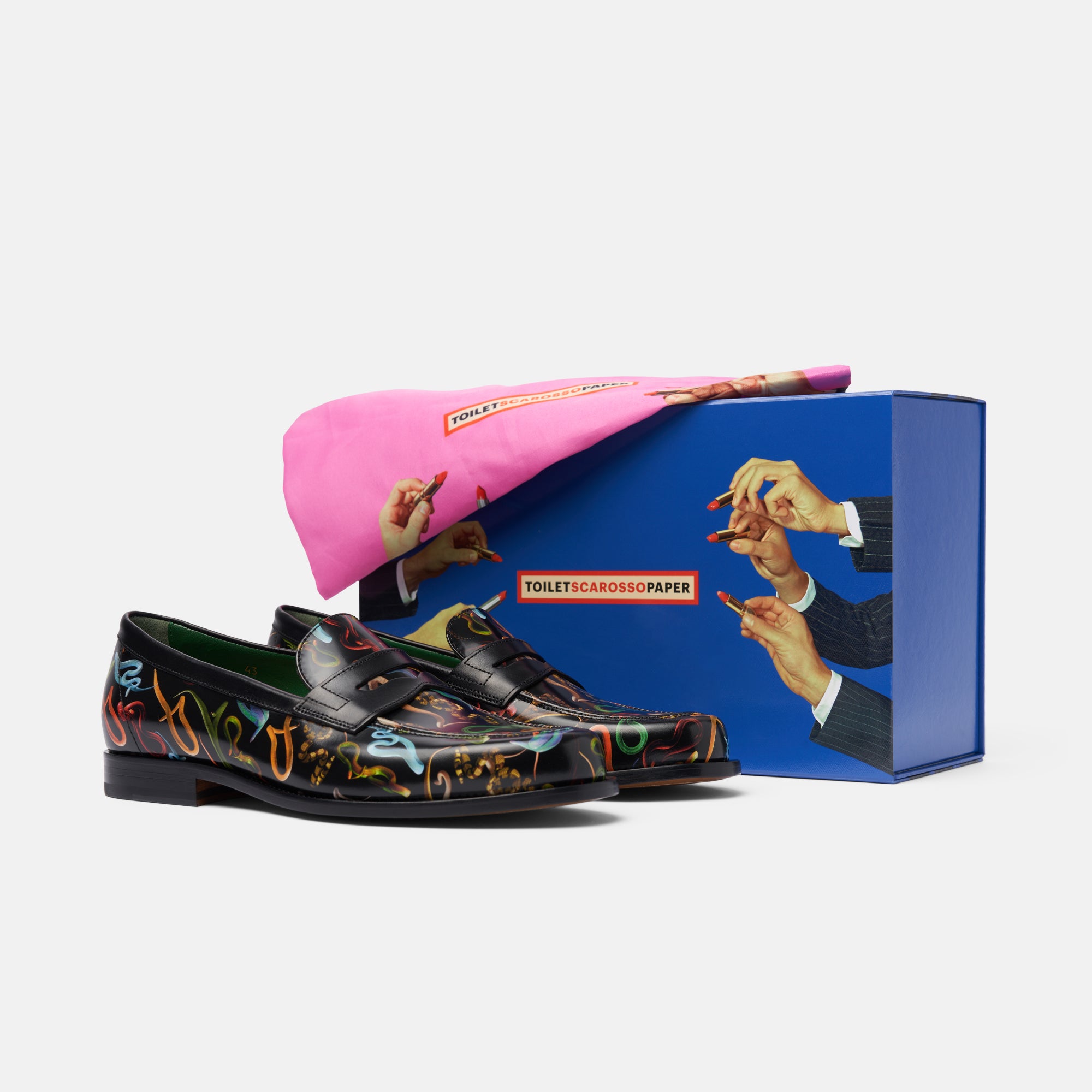 TOILETPAPER Scarosso loafers mocassini 42 Snakes