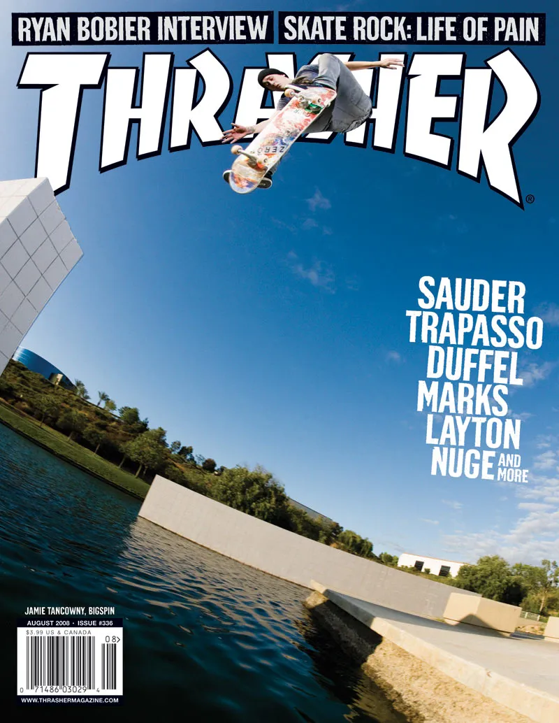 Thrasher Agosto 2008 rivista copia singola skateboard
