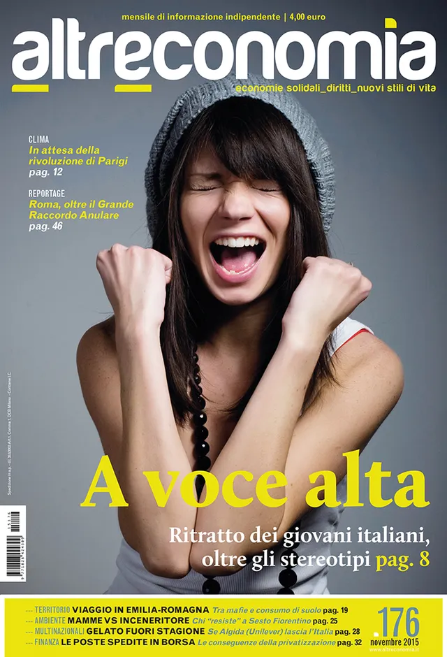 Altreconomia 176 A voce alta rivista copia singola giovani