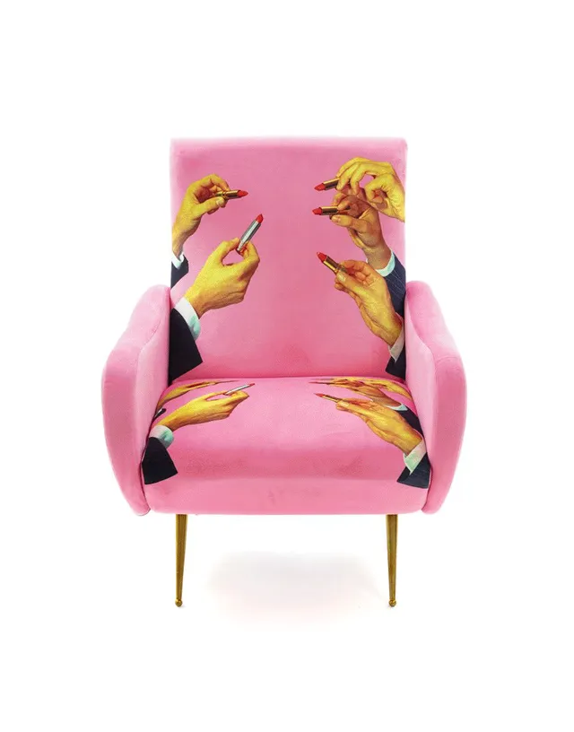 Toiletpaper Armchair poltrona tessuto 70x79 cm