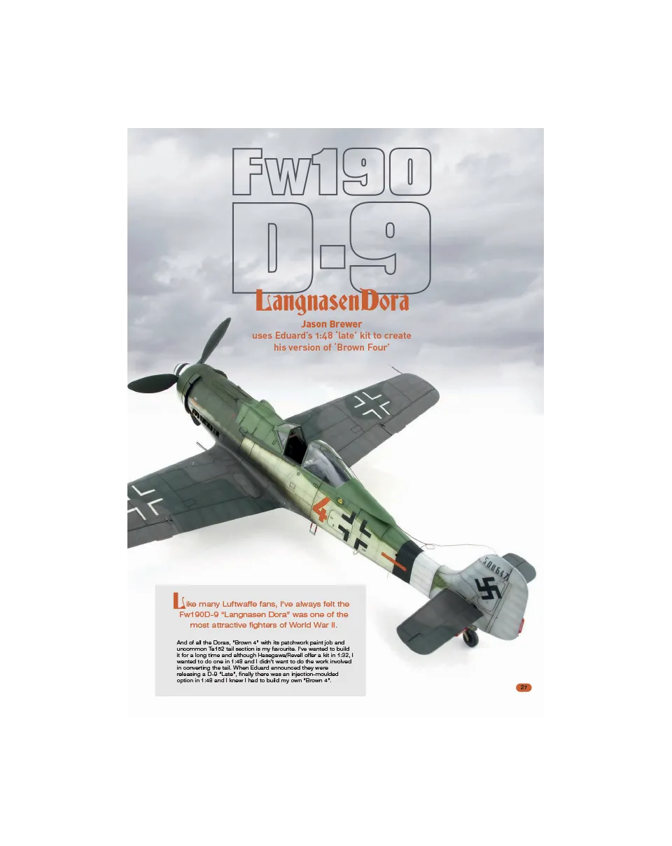 AFV Modeller AIR51 Langnasen Dora rivista PDF aereo