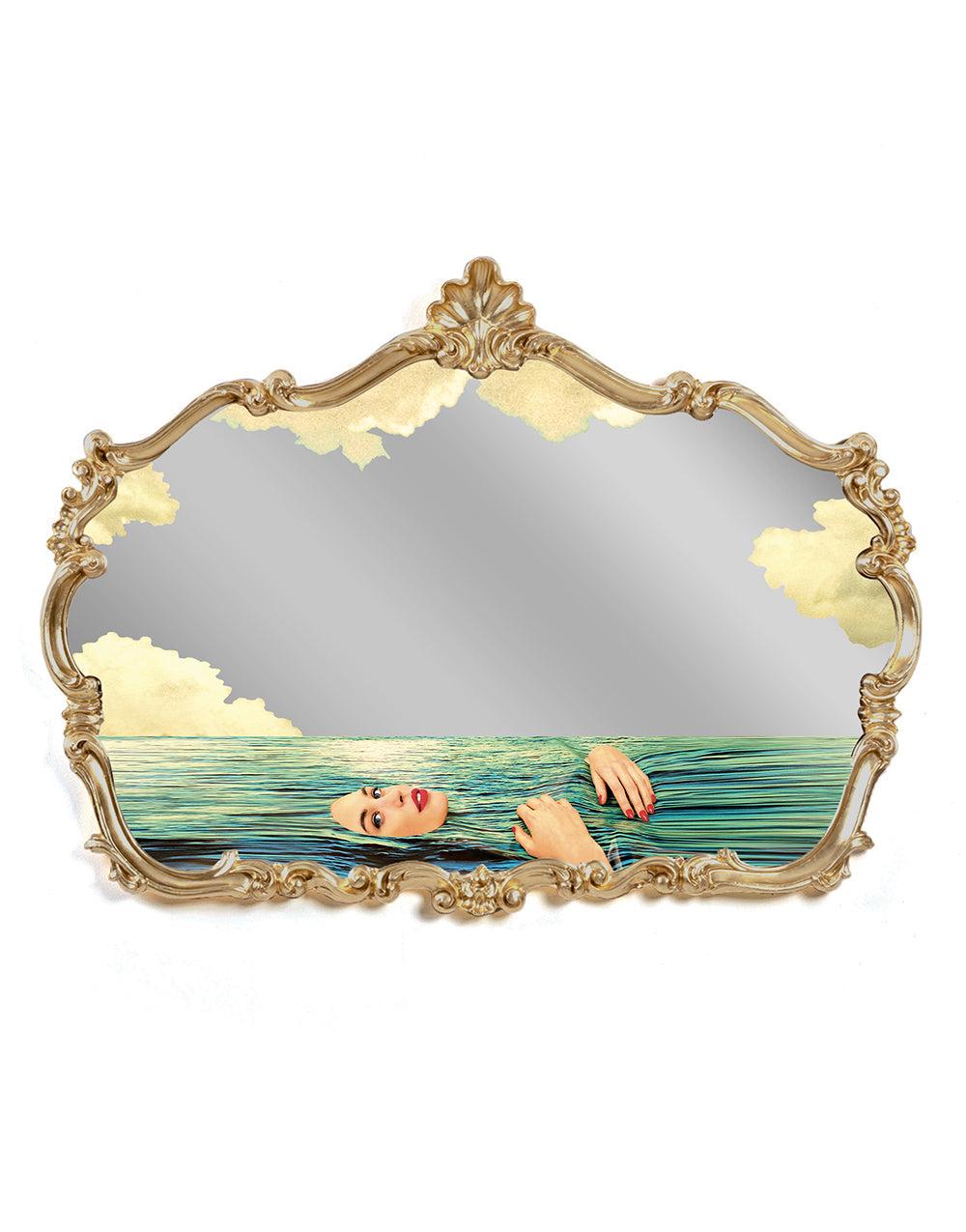 TOILETPAPER Baroque Mirrors specchio 90x120 cm lipsticks