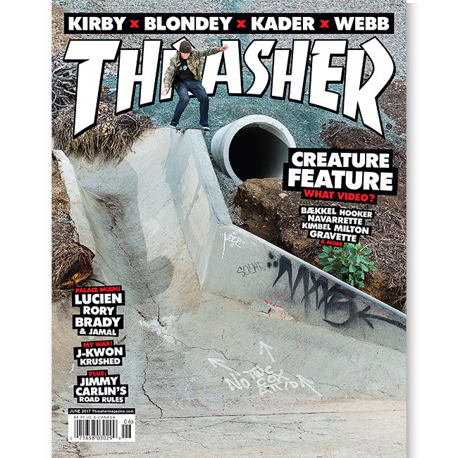 Thrasher Magazine Giugno 2017 rivista copia singola Creature