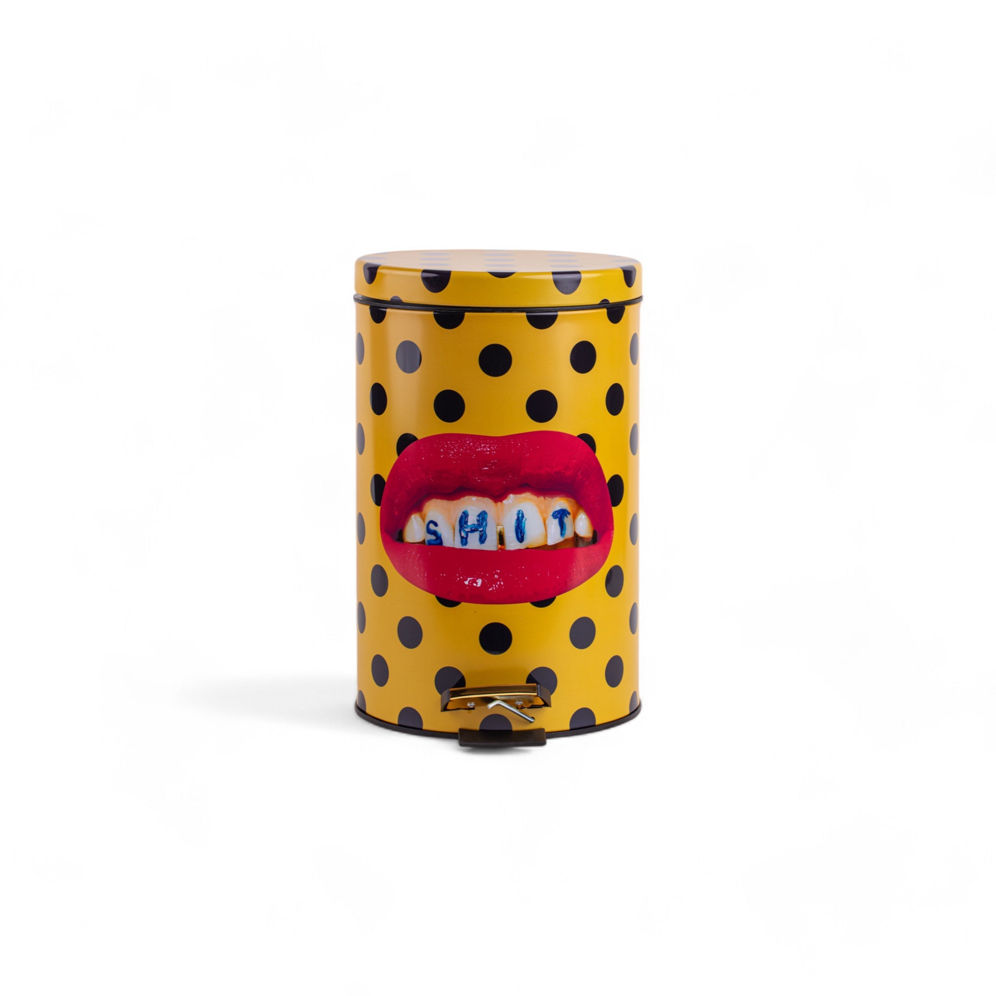 TOILETPAPER Dustbins 12L pattumiera Roses 12 litri metallo