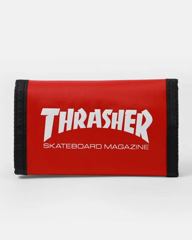 Thrasher Skate Mag portafoglio rosso velcro nylon