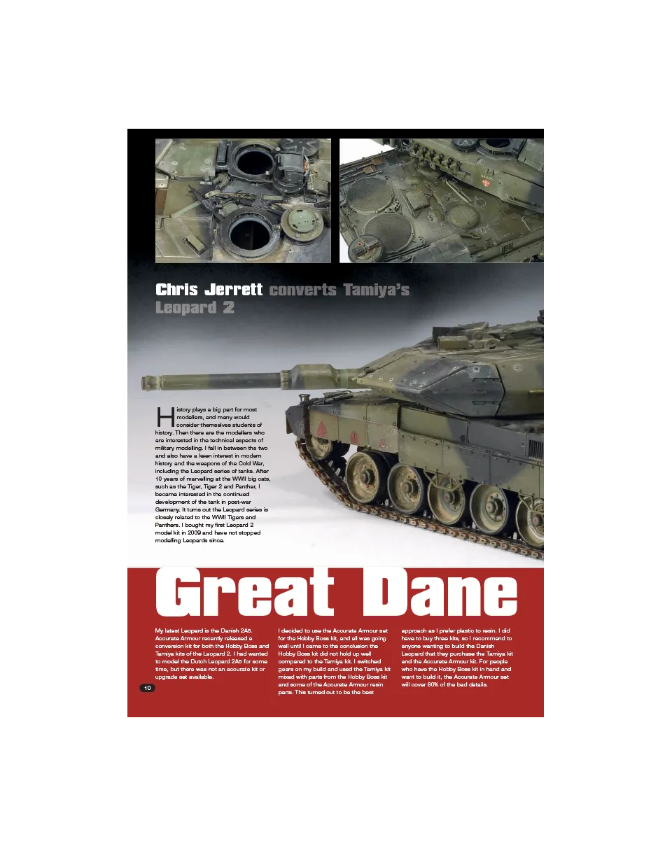 AFV Modeller AFV91 articolo PDF Great Dane carro