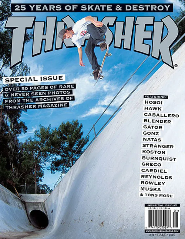 Thrasher Magazine Gennaio 2006 rivista 25° anniversario