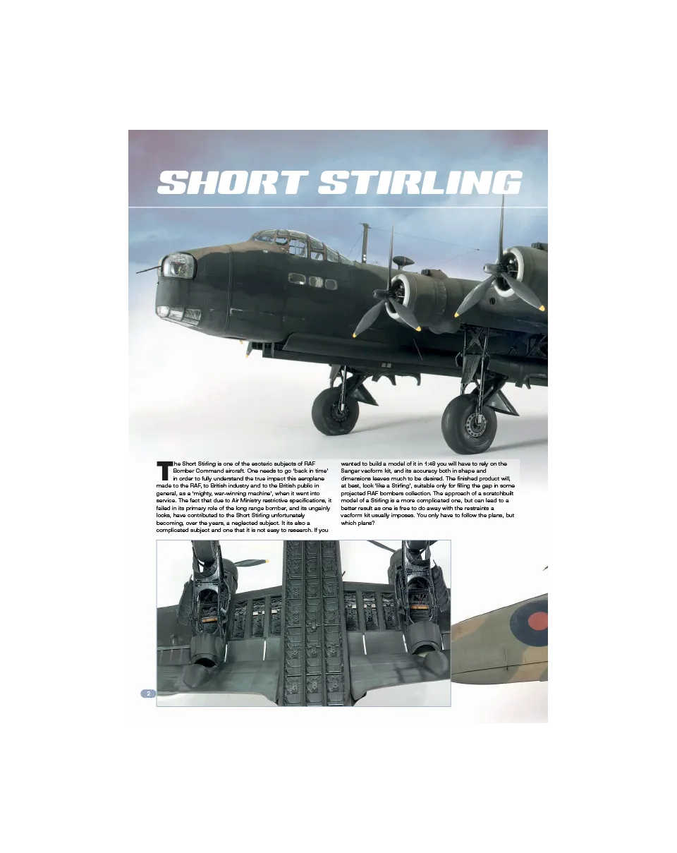 AFV Modeller AIR64 Short Stirling Part One rivista PDF copia singola
