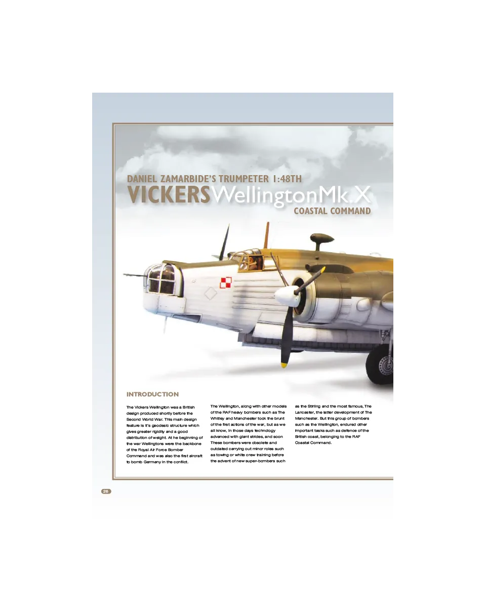 AFV Modeller AIR34 Wellington Mk.X articolo PDF 1/48 singolo