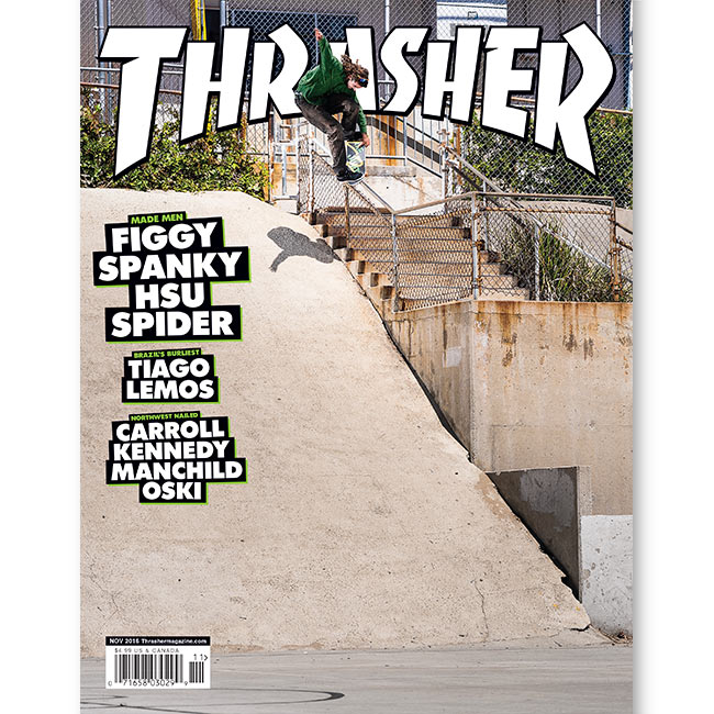 Thrasher November 2016 rivista copia singola arretrato