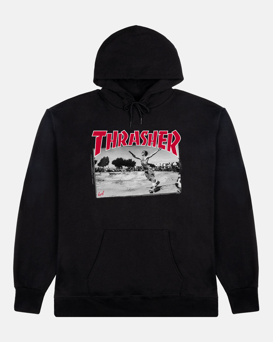 Thrasher Jake Dish Hoodie Felpa Nera Cappuccio