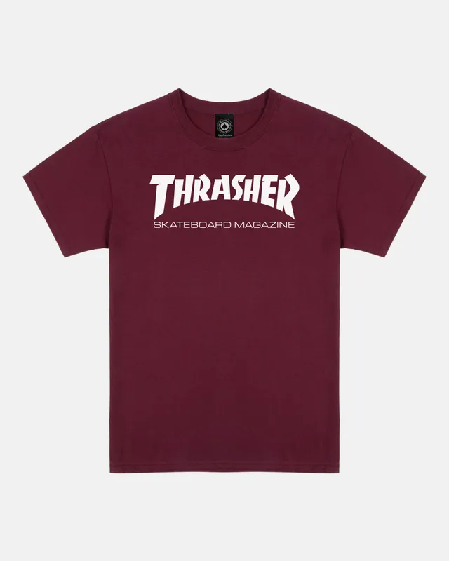 Thrasher Skate Mag t-shirt bordeaux 100% cotone
