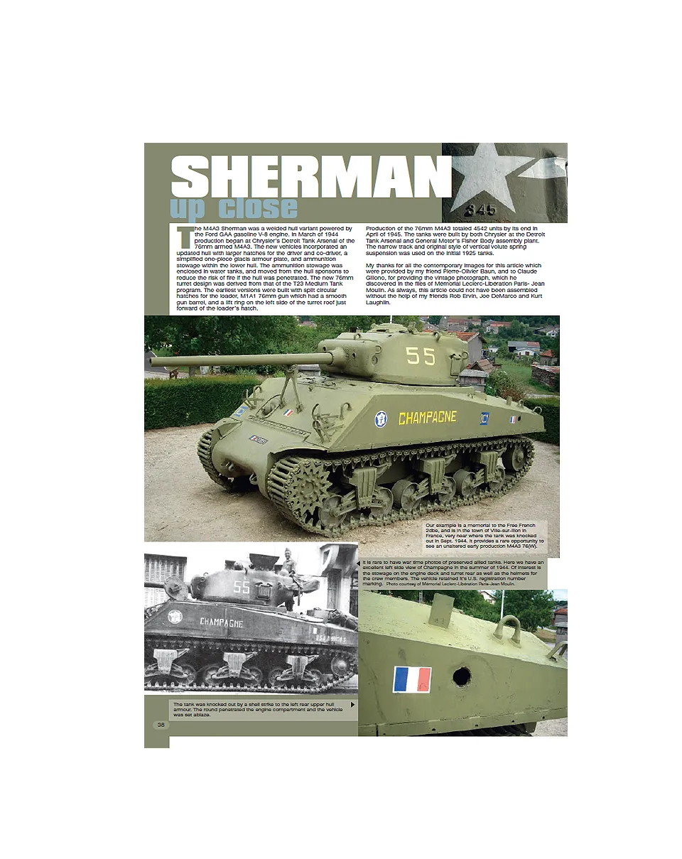 AFV Modeller 56 Sherman Up Close articolo PDF Sherman