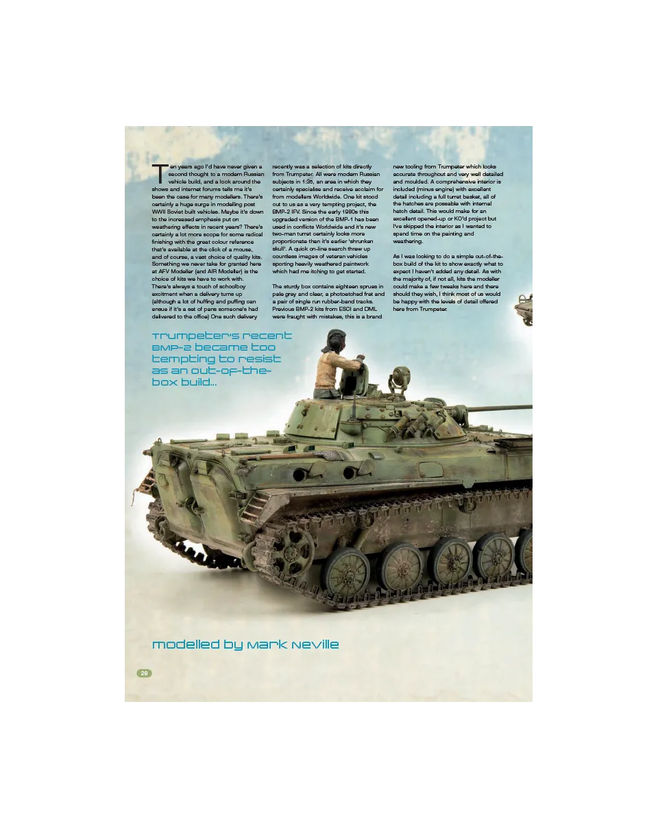 AFV Modeller AFV87 BMP-2 articolo PDF modellismo