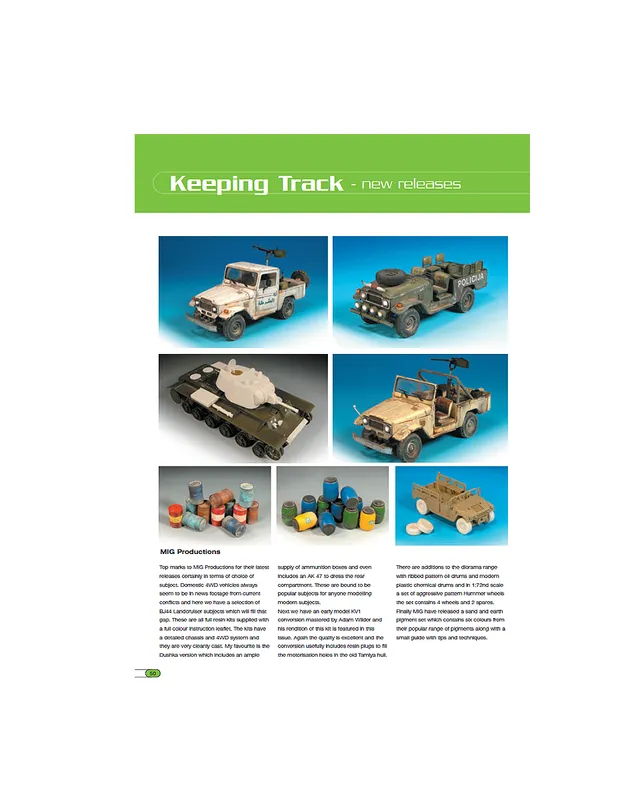 AFV Modeller Issue 22 Keeping Track articolo PDF copia singola